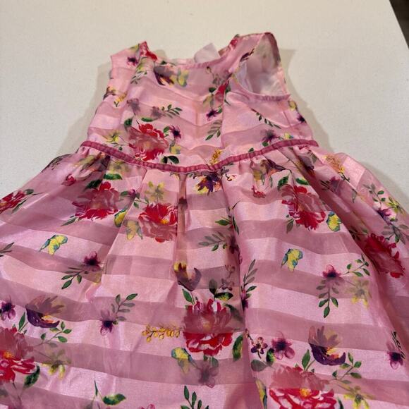 Special Editions Toddler Girl 3T Floral Pink Formal Dress - Picture 2 of 4